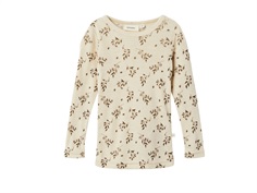 Lil Atelier sandshell printed top merino wool/modal